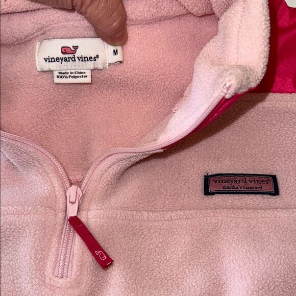 Women’s Vineyard Vines Pink Fleece Jacket, size Medium - Picture 2 of 8